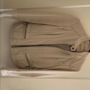 Off-white Michael Kors leather jacket